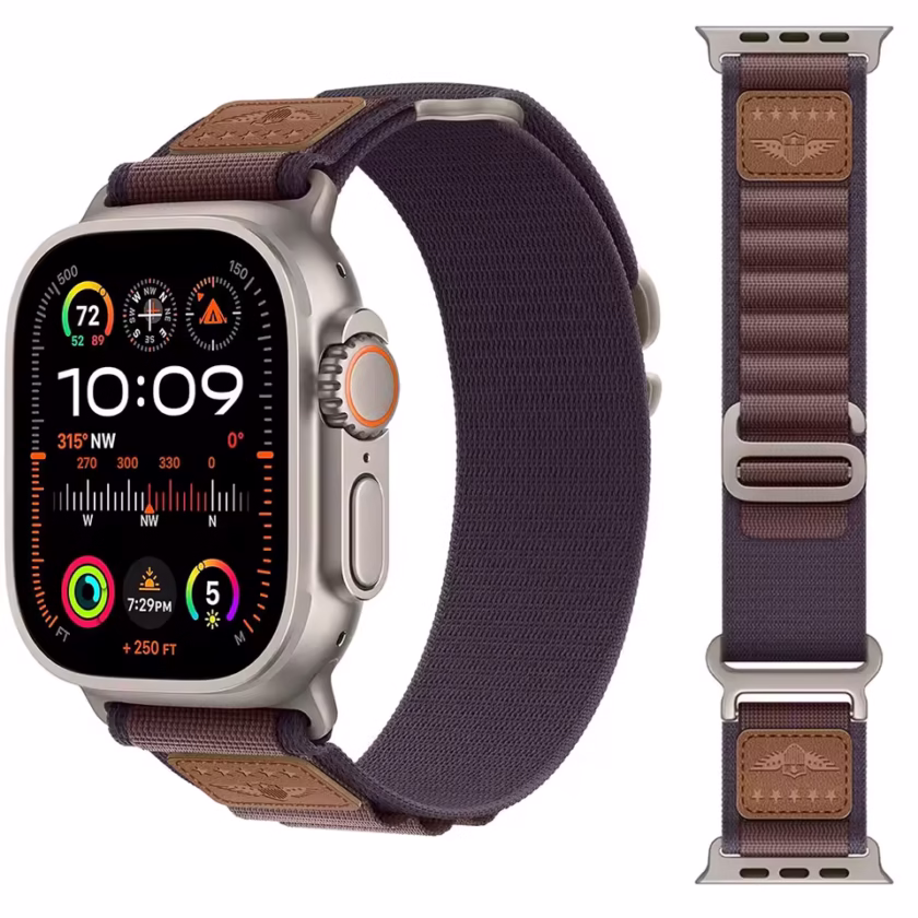Alpine Loop Strap for Apple Watch : Series Ultra 1, 2, Apple Watch Series 9 8 7 6 5 4 3 2 1, SE 1, 2 Nylon Bracelet iWatch Band 49mm to 38mm - Image 8
