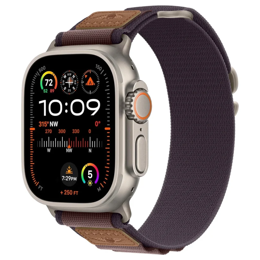 Alpine Loop Strap for Apple Watch : Series Ultra 1, 2, Apple Watch Series 9 8 7 6 5 4 3 2 1, SE 1, 2 Nylon Bracelet iWatch Band 49mm to 38mm